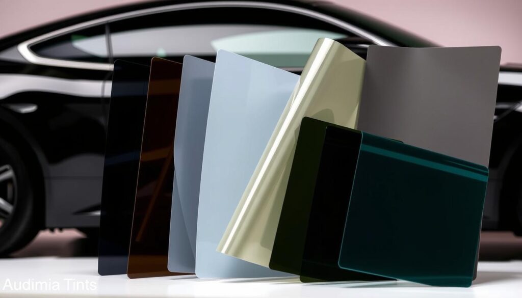 different car tint materials