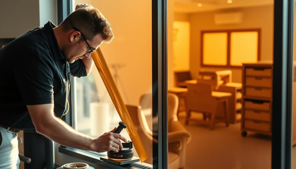 window film installation